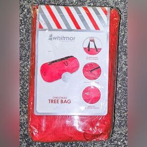 Whitmor Red Christmas Tree Bag - 29 X 56 Durable Secure Zip Top NEW & SEALED